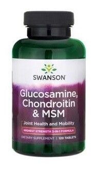 Подготовка к суставам Swanson Glukozamina, Chondroityna, MSM, 120 шт
Подготовка к суставам Swanson Glukozamina, Chondroityna, MSM, 120 шт