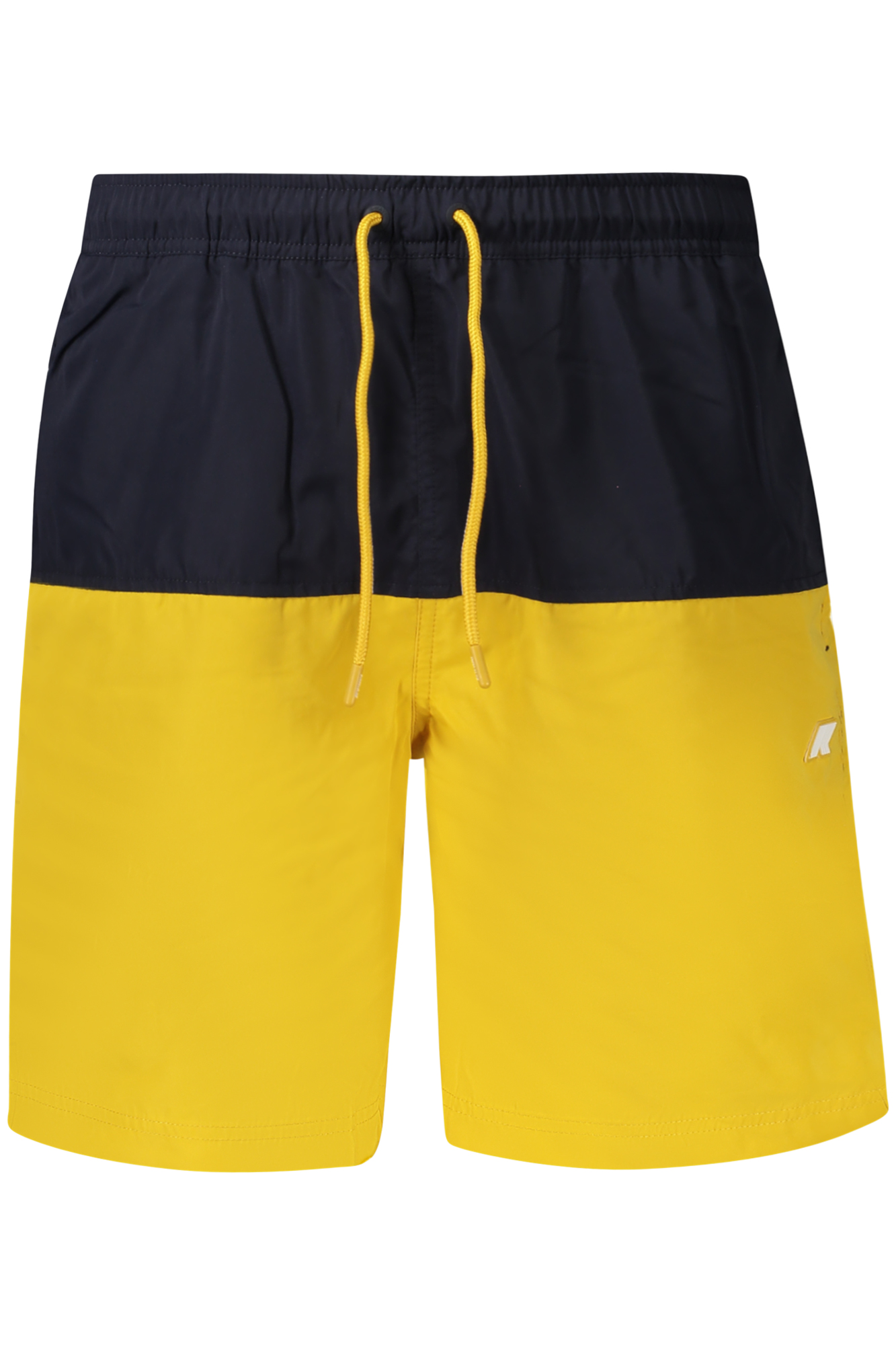 Мужские шорты K-Way пляжные с принтом двухцветные, черный/желтый
Мужские шорты K-Way пляжные с принтом двухцветные, черный/желтый
