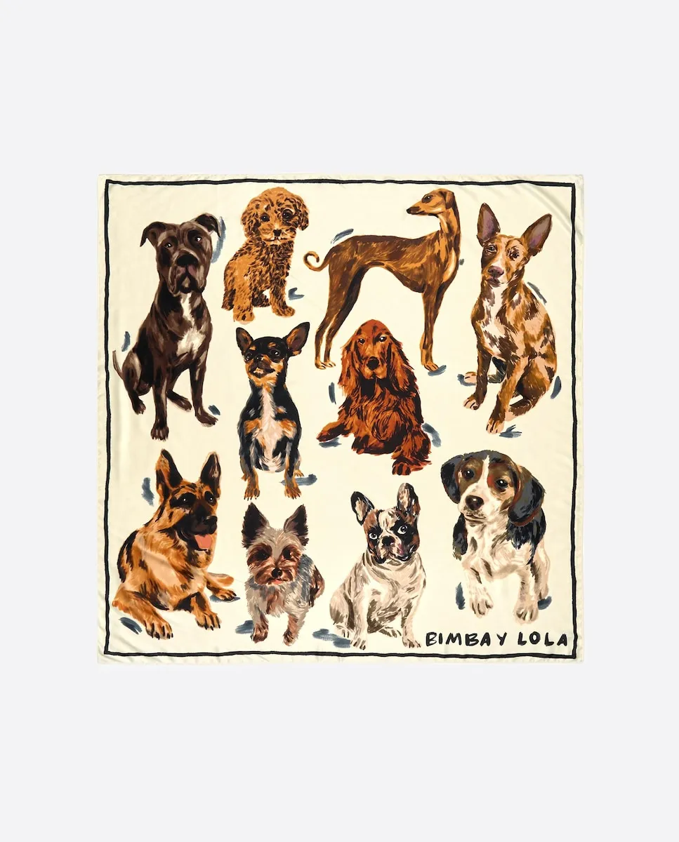 Платок с принтом собак Bimba Y Lola, белый
Платок с принтом собак Bimba Y Lola, белый