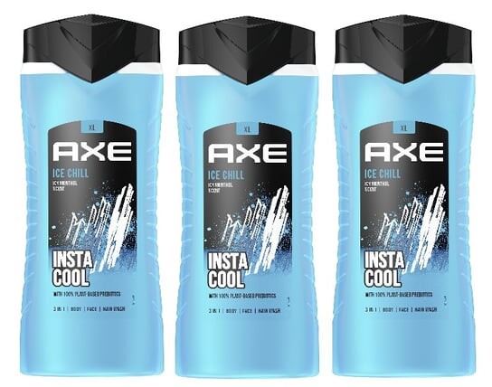 Гель для душа, 3х400мл Axe, Ice Chill
Гель для душа, 3х400мл Axe, Ice Chill