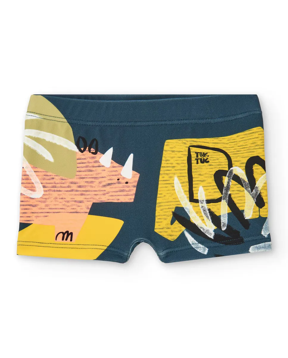 Плавки-боксеры для мальчиков с динозаврами Tuc tuc, темно-зеленый 
Плавки-боксеры для мальчиков с динозаврами Tuc tuc, темно-зеленый