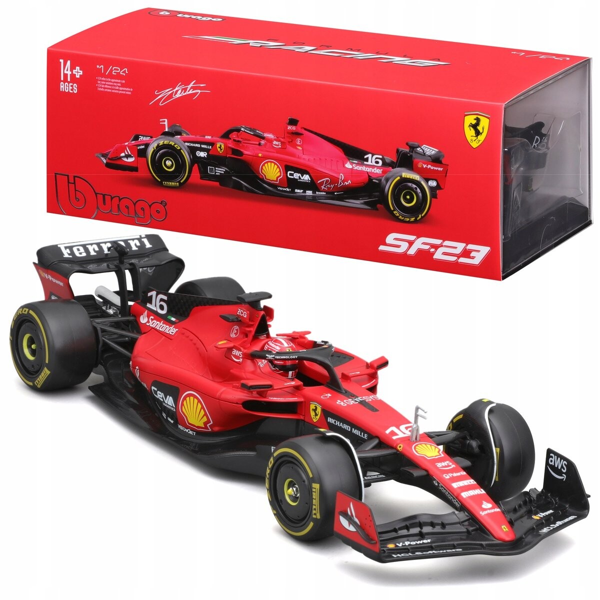 BOLID F1 Ferrari SF-23 2023 #16 ЧАРЛЬЗ ЛЕКЛЕРК 1:24 МОДЕЛЬ BBURAGO 18-26808
BOLID F1 Ferrari SF-23 2023 #16 ЧАРЛЬЗ ЛЕКЛЕРК 1:24 МОДЕЛЬ BBURAGO 18-26808
