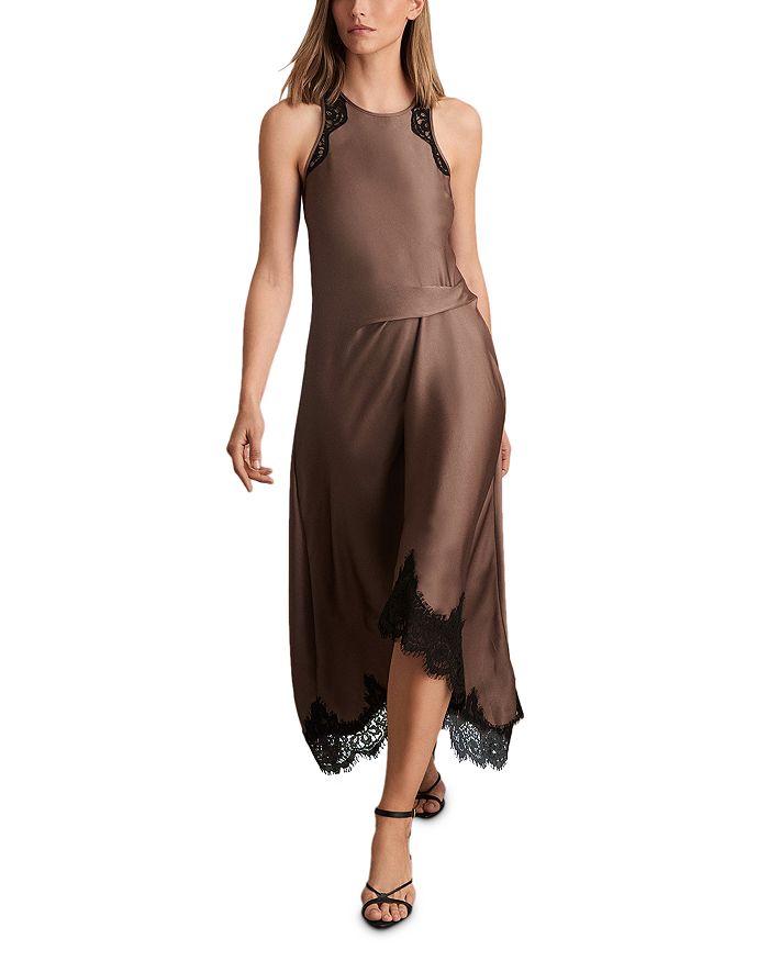 Платье с кружевными драпировками Anais Petites REISS, коричневый
Платье с кружевными драпировками Anais Petites REISS, коричневый