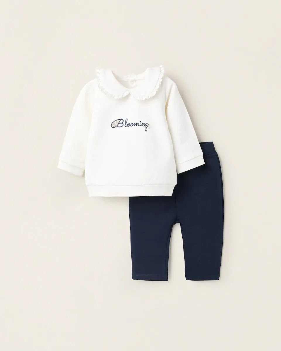 Детский спортивный костюм с вышивкой и рюшами Zippy, белый/синий
Детский спортивный костюм с вышивкой и рюшами Zippy, белый/синий