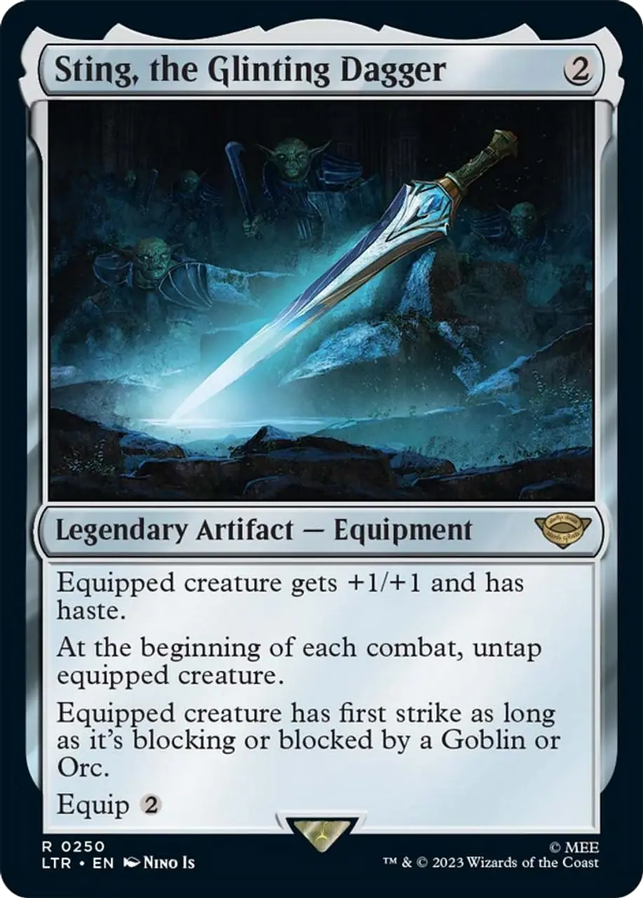 Карточная игра Sting, the Glinting Dagger - The Lord of the Rings: Tales of Middle-earth
Карточная игра Sting, the Glinting Dagger - The Lord of the Rings: Tales of Middle-earth