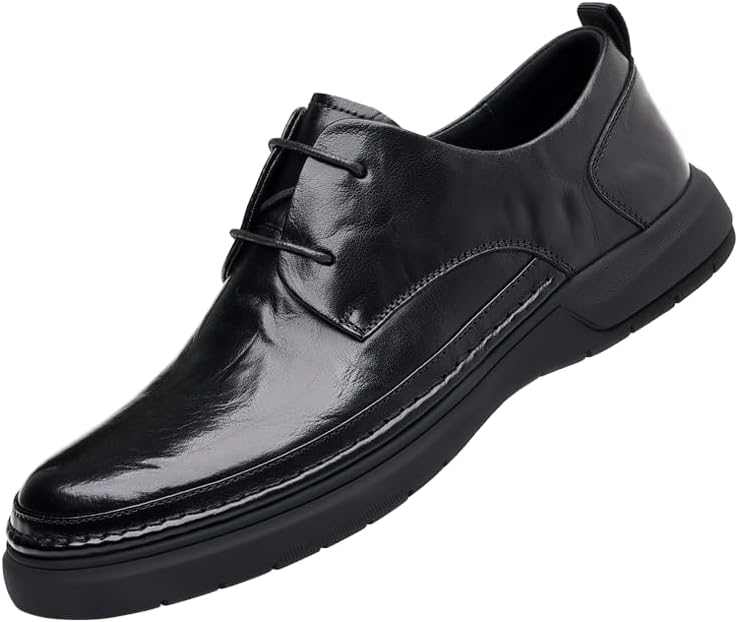 Мужские классические туфли на платформе с шнуровкой, с отделкой «wингтип», модные, деловые, с противоскользящей резиновой подошвой и каблуком-блоком Lhyxu, черный
Мужские классические туфли на платформе с шнуровкой, с отделкой «wингтип», модные, деловые, с противоскользящей резиновой подошвой и каблуком-блоком Lhyxu, черный