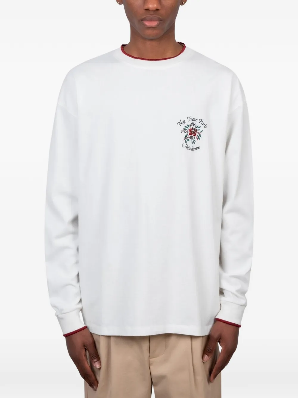 Футболка с длинными рукавами Drôle De Monsieur, белый
Футболка с длинными рукавами Drôle De Monsieur, белый