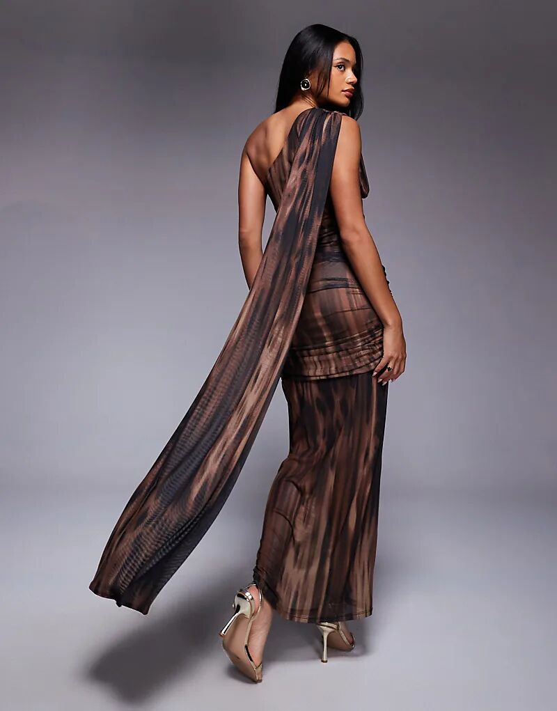 Платье макси ASOS DESIGN с асимметричным лифом, сборками и драпировкой, с анималистичным принтом
Платье макси ASOS DESIGN с асимметричным лифом, сборками и драпировкой, с анималистичным принтом