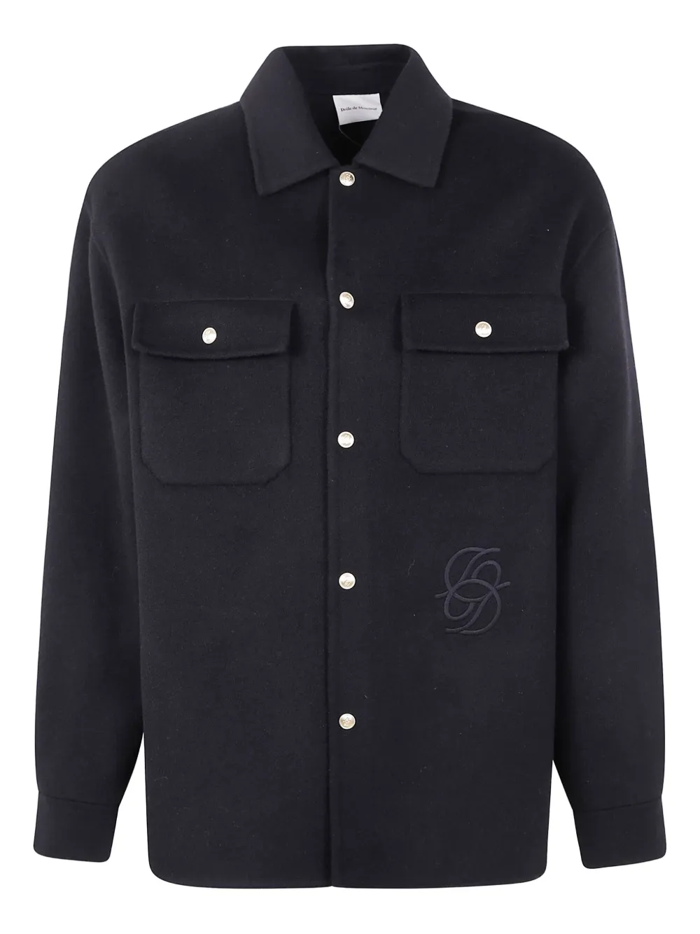 Жакет с вышивкой Drôle De Monsieur, черный 
Жакет с вышивкой Drôle De Monsieur, черный