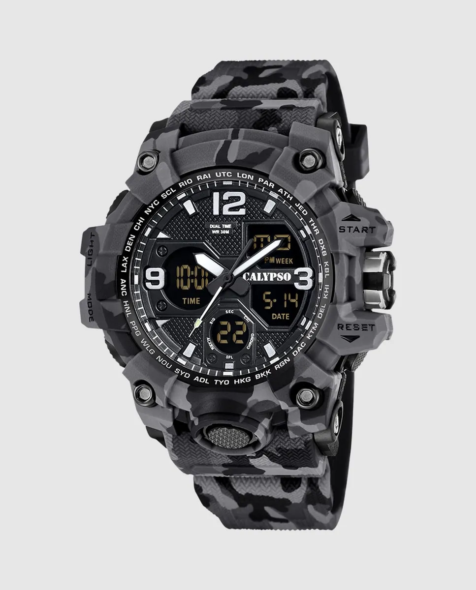 Мужские часы K5855/4 X-trem из серой резины Calypso, серый
Мужские часы K5855/4 X-trem из серой резины Calypso, серый