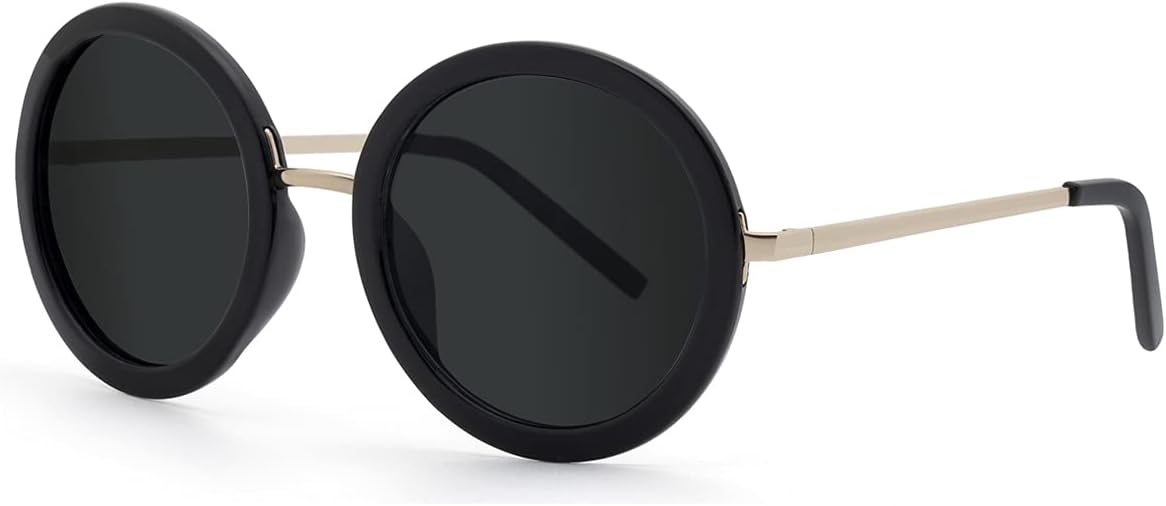 Женские поляризованные солнцезащитные очки JOOX в стиле ретро, круглые, винтажные, увеличенного размера, с линзами, обеспечивающими 100% защиту от УФ-излучения, Black Gold/Black
Женские поляризованные солнцезащитные очки JOOX в стиле ретро, круглые, винтажные, увеличенного размера, с линзами, обеспечивающими 100% защиту от УФ-излучения, Black Gold/Black