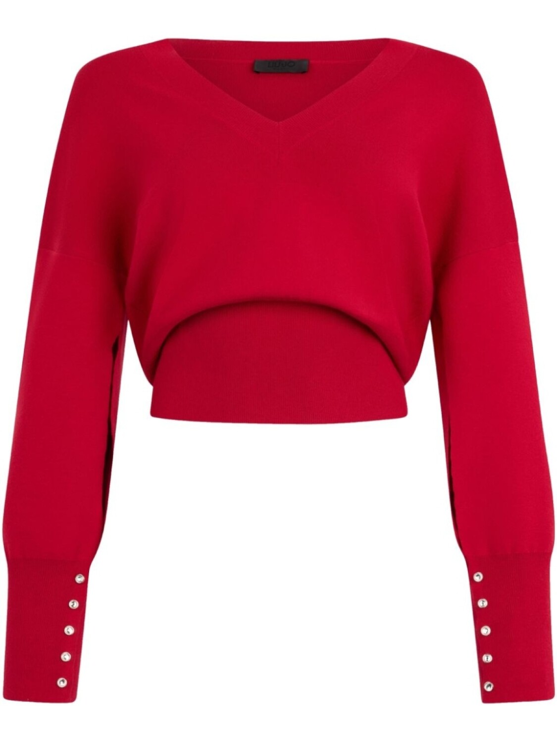LIU JO свитер с V-образным вырезом, красный
LIU JO свитер с V-образным вырезом, красный