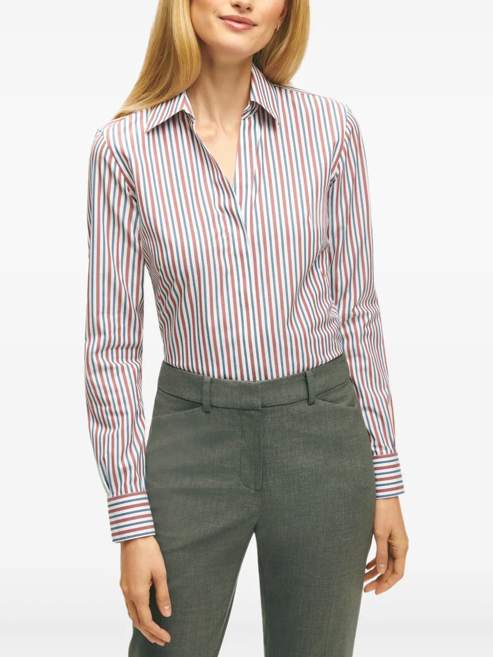 Полосатая рубашка с длинными рукавами Brooks Brothers, белый
Полосатая рубашка с длинными рукавами Brooks Brothers, белый