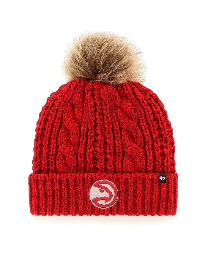 Красная женская вязаная шапка Atlanta Hawks Meeko с манжетами и помпоном '47 Brand, красный
Красная женская вязаная шапка Atlanta Hawks Meeko с манжетами и помпоном '47 Brand, красный