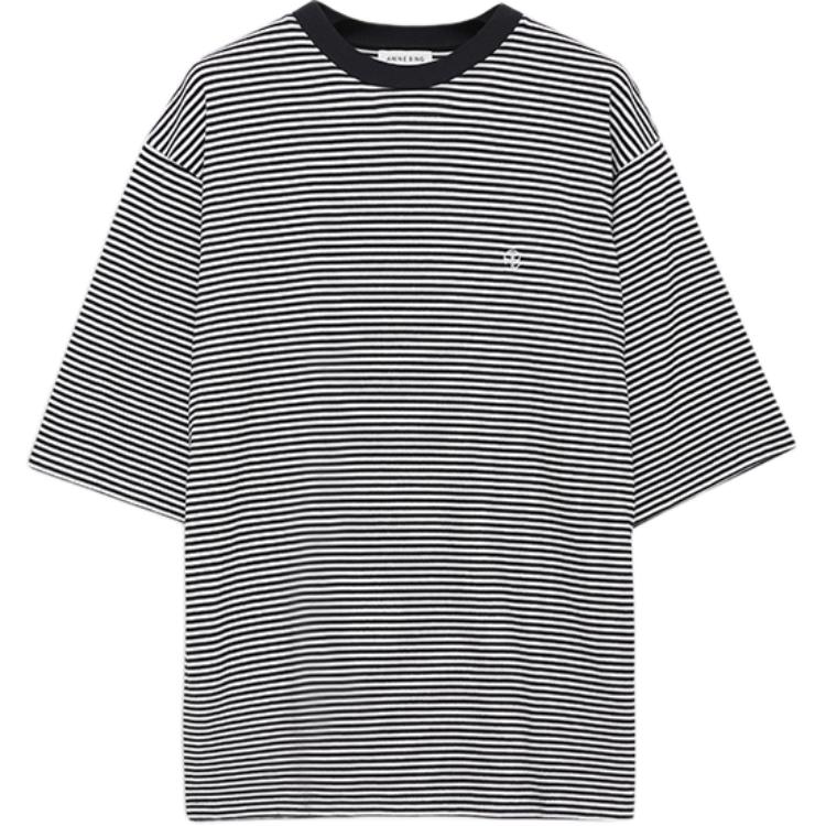 Футболка Anine Bing с полосками, черно-белая полоска 
Футболка Anine Bing с полосками, черно-белая полоска
