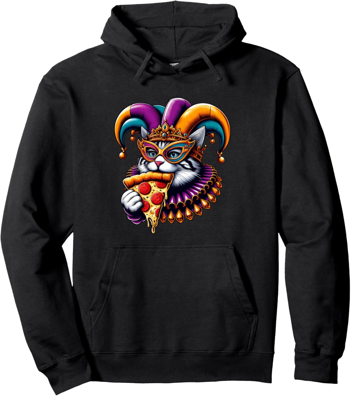 Худи с изображением кота и пиццы в стиле Марди Гра Mardi Gras Cat And Pizza !!, черный
Худи с изображением кота и пиццы в стиле Марди Гра Mardi Gras Cat And Pizza !!, черный