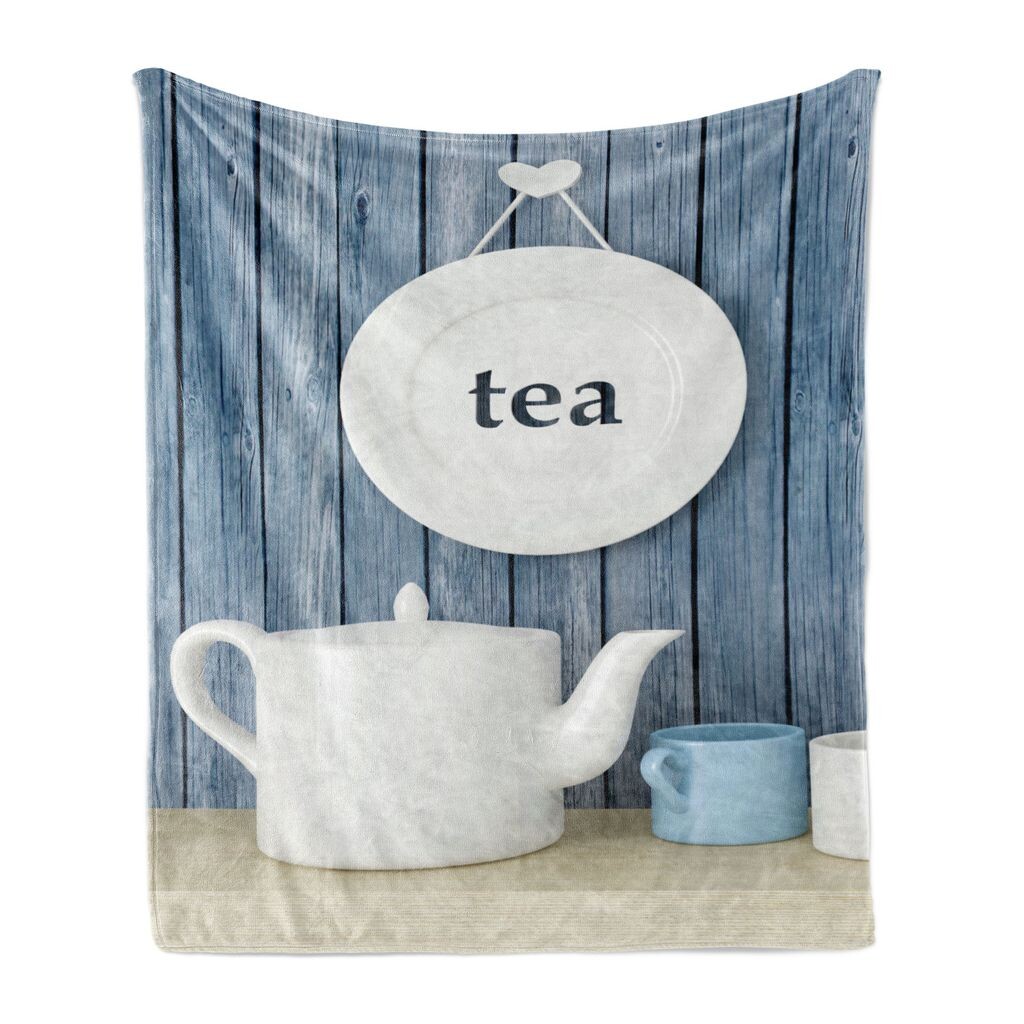 ABAKUHAUS Tea Time Мягкое фланелевое флисовое одеяло, деревенская чашка и тарелка, уютный плюш для использования в помещении и на улице, 125 x 175 см, синий и белый
ABAKUHAUS Tea Time Мягкое фланелевое флисовое одеяло, деревенская чашка и тарелка, уютный плюш для использования в помещении и на улице, 125 x 175 см, синий и белый