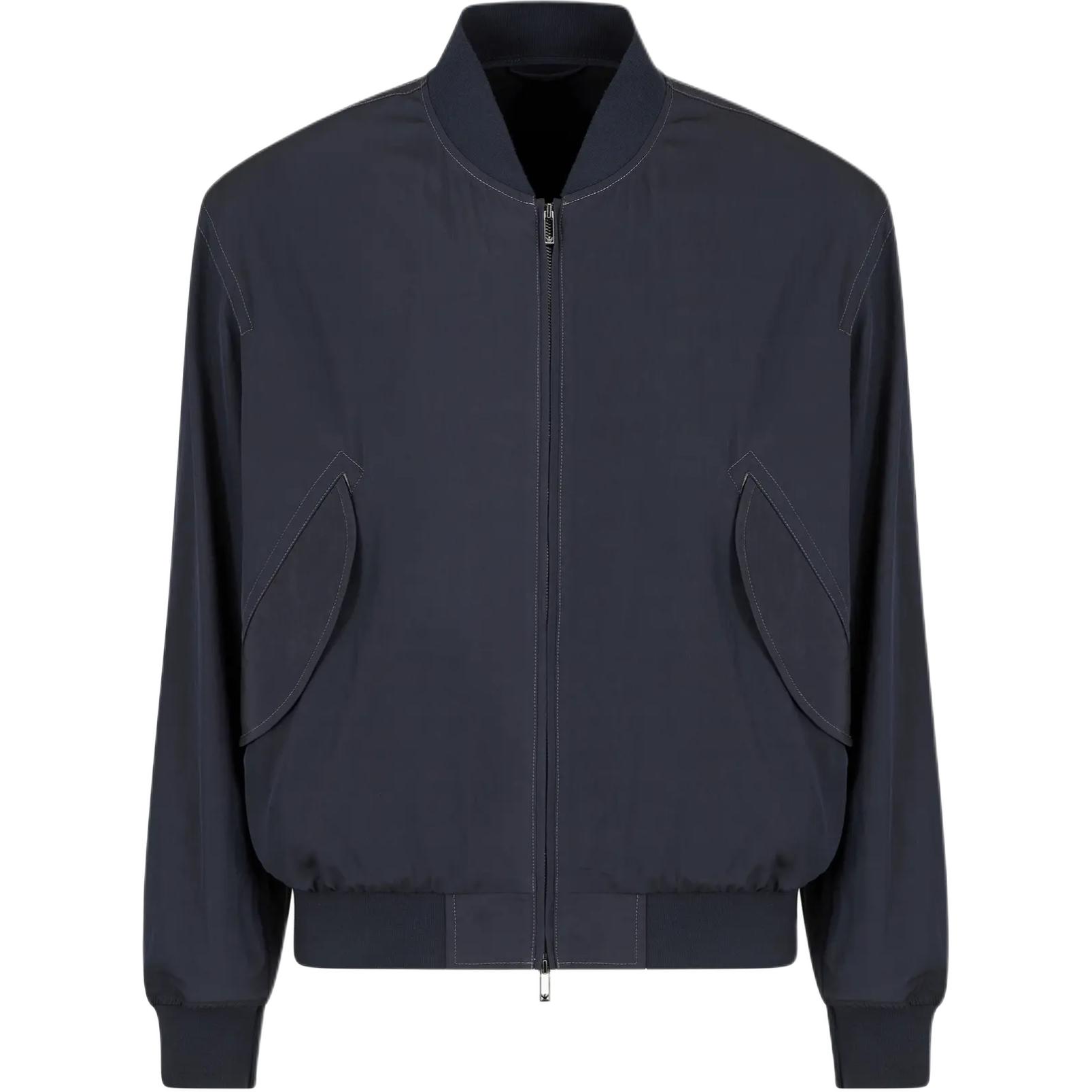 Блузон из вискозы и нейлона с воротником-бомбером Emporio Armani, marine синий
Блузон из вискозы и нейлона с воротником-бомбером Emporio Armani, marine синий