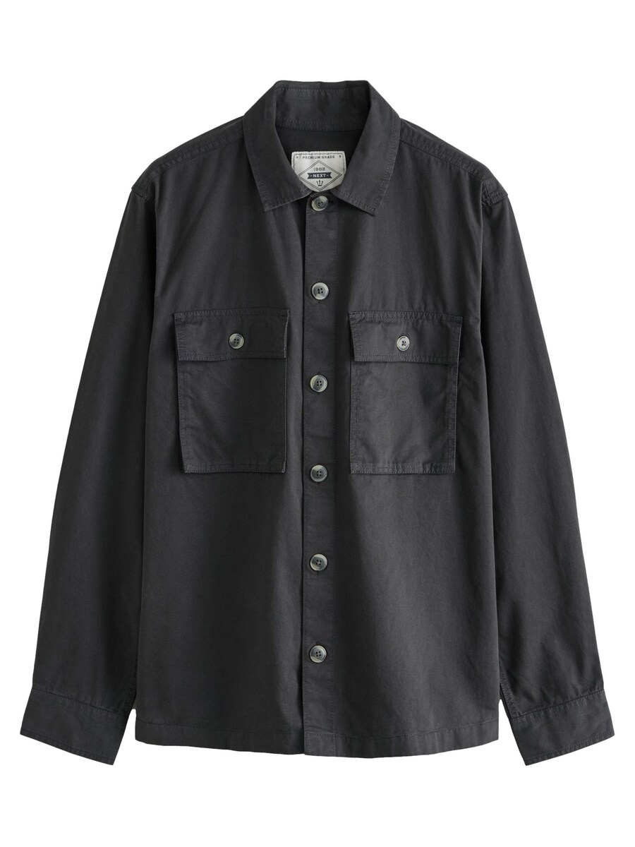 Рубашка обычного кроя на пуговицах Next, черный
Рубашка обычного кроя на пуговицах Next, черный