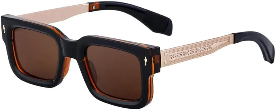 Классические квадратные солнцезащитные очки для женщин и мужчин, винтажные солнцезащитные очки в стиле стимпанк, маленькая оправа, очки для вождения MTZJH, Tea Tea
Классические квадратные солнцезащитные очки для женщин и мужчин, винтажные солнцезащитные очки в стиле стимпанк, маленькая оправа, очки для вождения MTZJH, Tea Tea