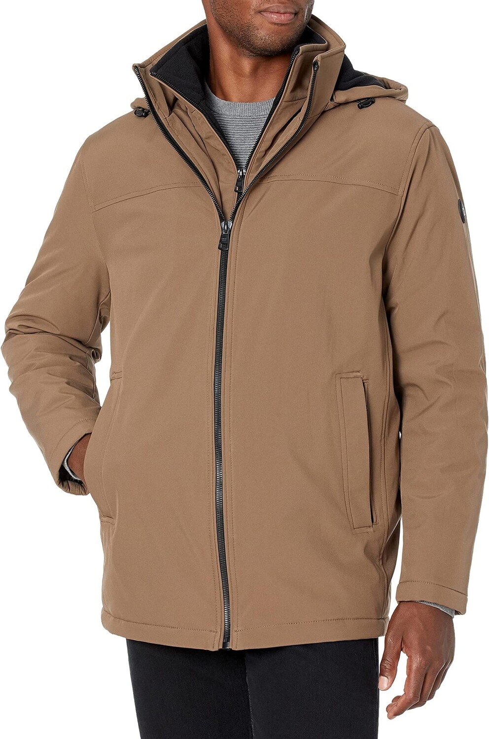 Куртка Men's Hooded Rip Stop Water and Wind Resistant Jacket with Fleece Bib Calvin Klein, цвет Dark Tan, Синий, Куртка Men's Hooded Rip Stop Water and Wind Resistant Jacket with Fleece Bib Calvin Klein, цвет Dark Tan
Куртка Men's Hooded Rip Stop Water and Wind Resistant Jacket with Fleece Bib Calvin Klein, цвет Dark Tan, Синий, Куртка Men's Hooded Rip Stop Water and Wind Resistant Jacket with Fleece Bib Calvin Klein, цвет Dark Tan