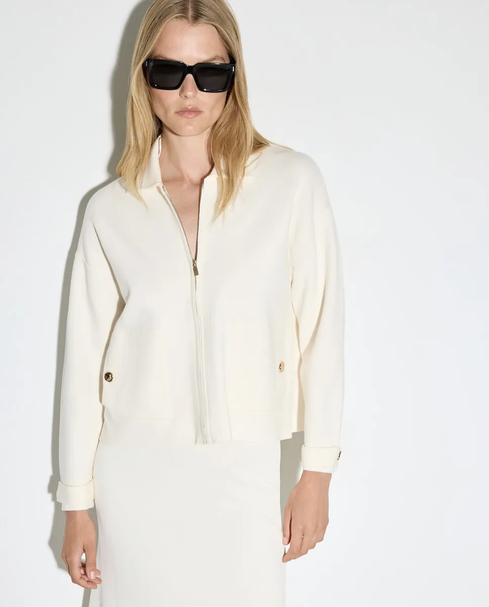 Однотонная короткая женская куртка Woman El Corte Inglés, экрю
Однотонная короткая женская куртка Woman El Corte Inglés, экрю