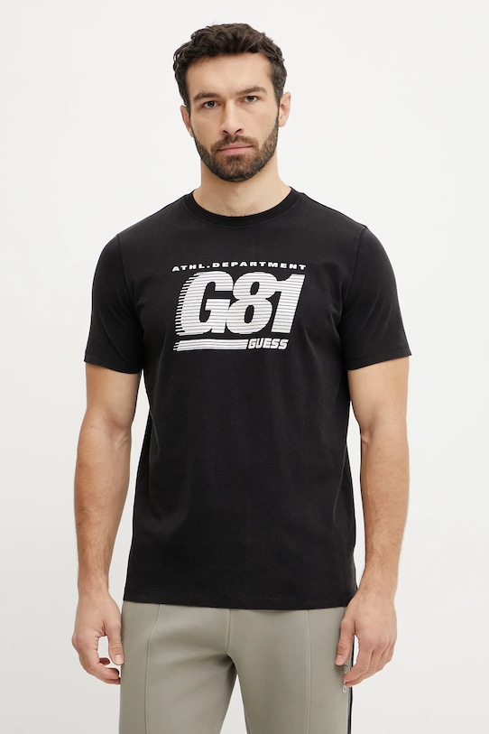 Хлопковая футболка CORMS Guess, черный
Хлопковая футболка CORMS Guess, черный
