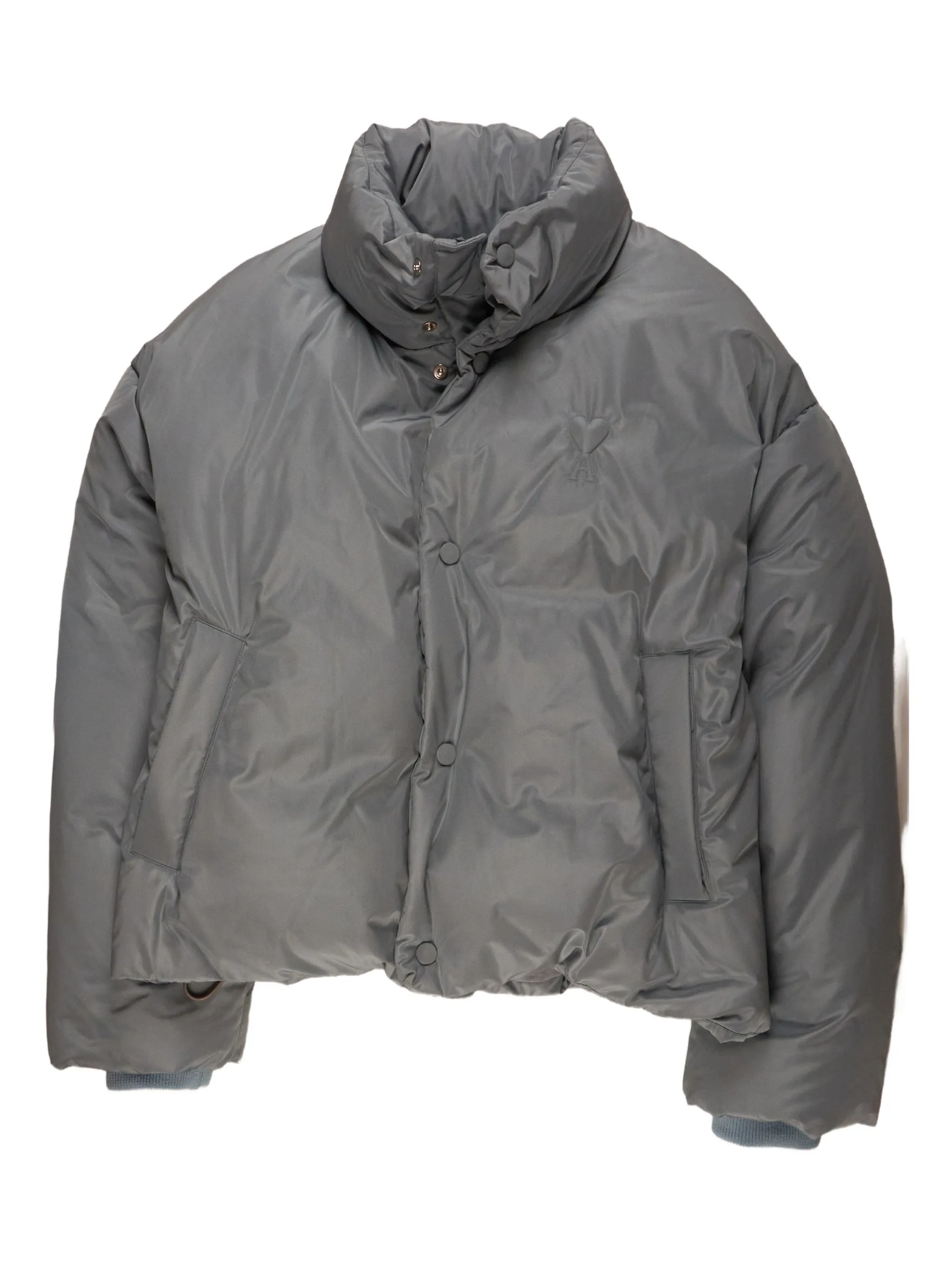 Кнопка на подкладке куртка Ami Paris, серый
Кнопка на подкладке куртка Ami Paris, серый