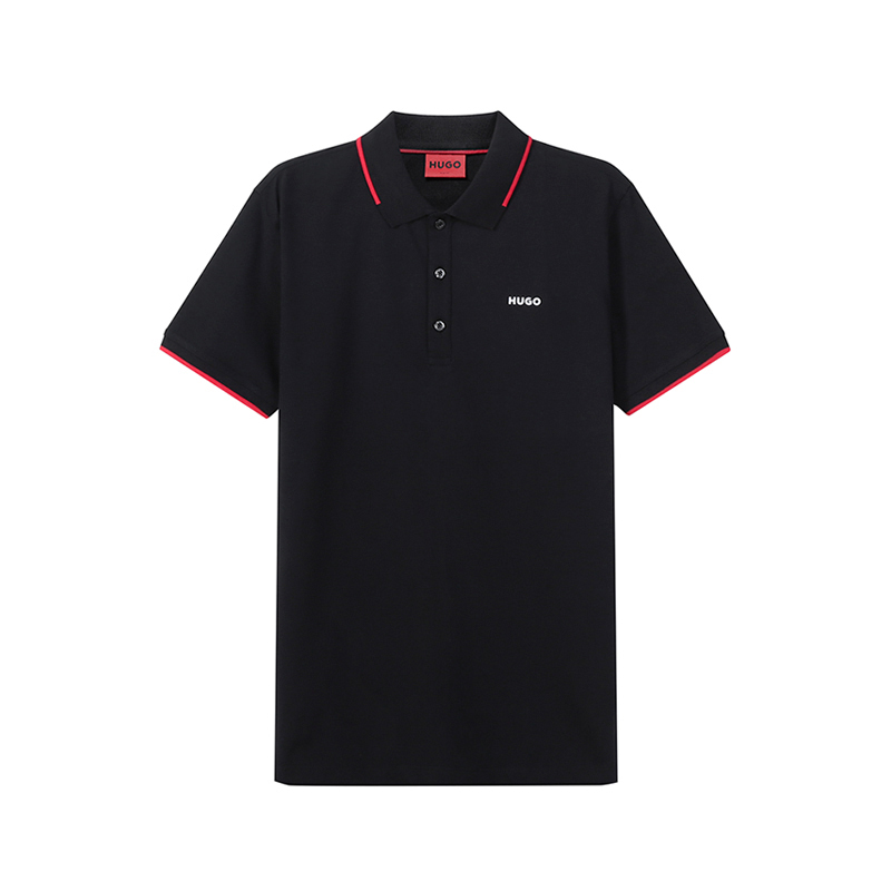 Облегающая короткая футболка-поло HUGO BOSS, черная
Облегающая короткая футболка-поло HUGO BOSS, черная