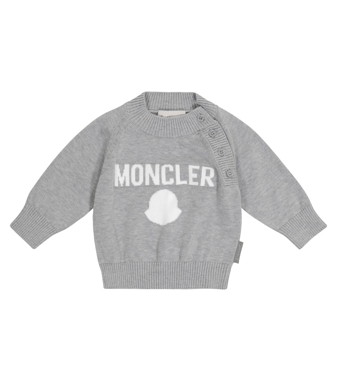Хлопковый свитер с логотипом baby Moncler Enfant, серый
Хлопковый свитер с логотипом baby Moncler Enfant, серый