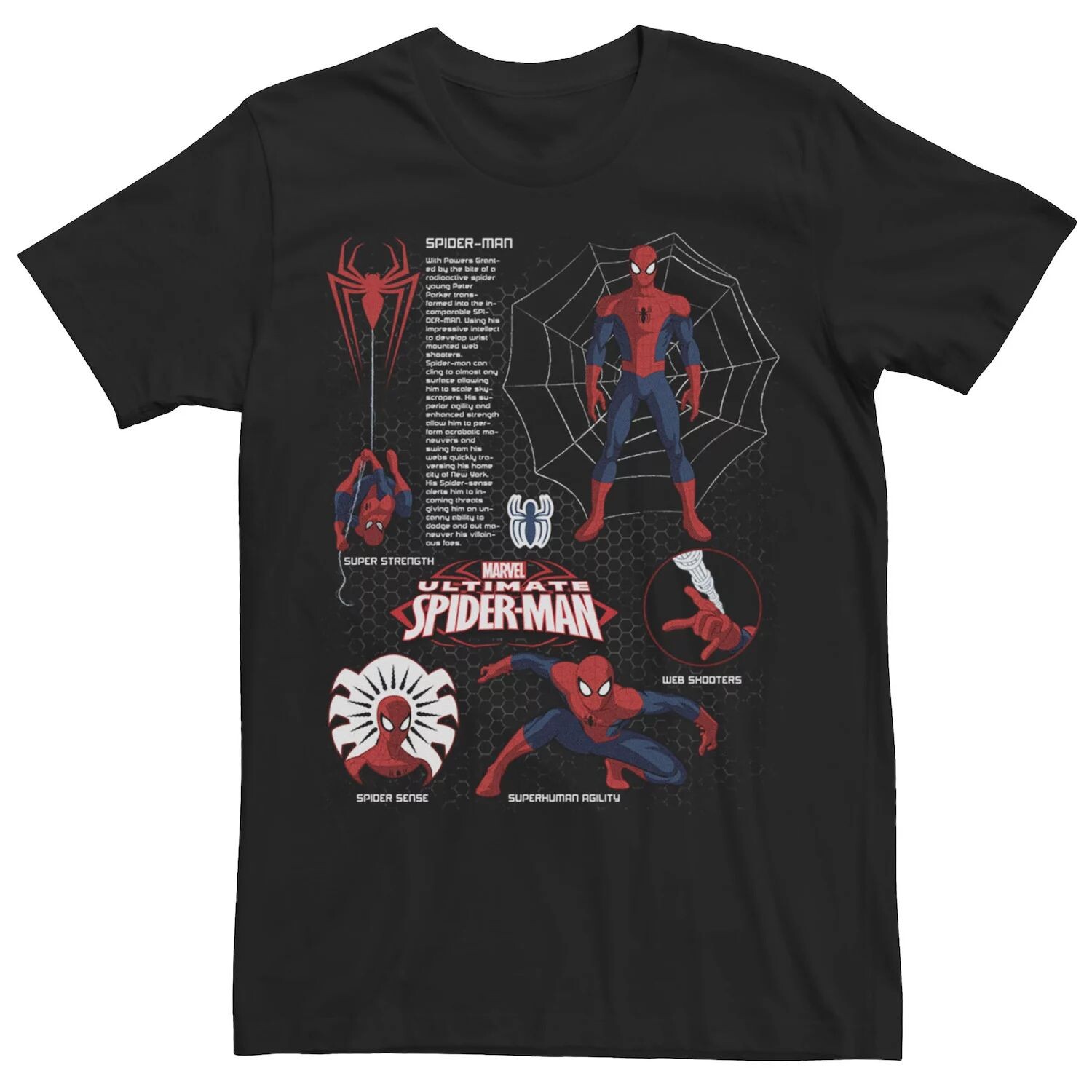 Мужская футболка с схематической схемой Marvel Spider-Man Spidey Licensed Character
Мужская футболка с схематической схемой Marvel Spider-Man Spidey Licensed Character