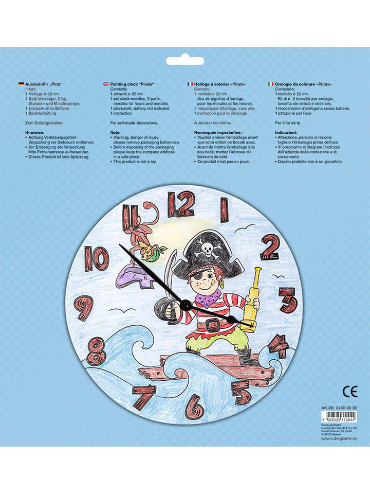 Пиратские часы-раскраска URSUS
Пиратские часы-раскраска URSUS