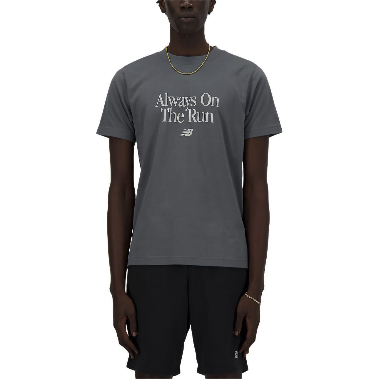 Футболка мужская графитового цвета New Balance, цвет Graphite
Футболка мужская графитового цвета New Balance, цвет Graphite