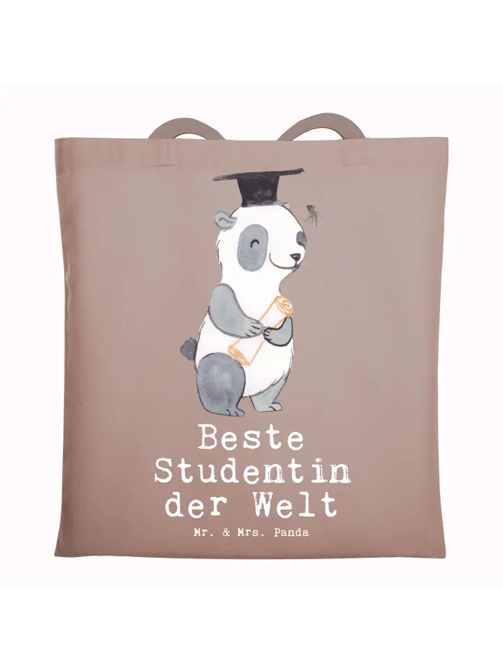 Сумка для переноски Mr & Mrs Panda Pinguin Beste Studentin der Welt mi, пастельно-коричневый
Сумка для переноски Mr & Mrs Panda Pinguin Beste Studentin der Welt mi, пастельно-коричневый