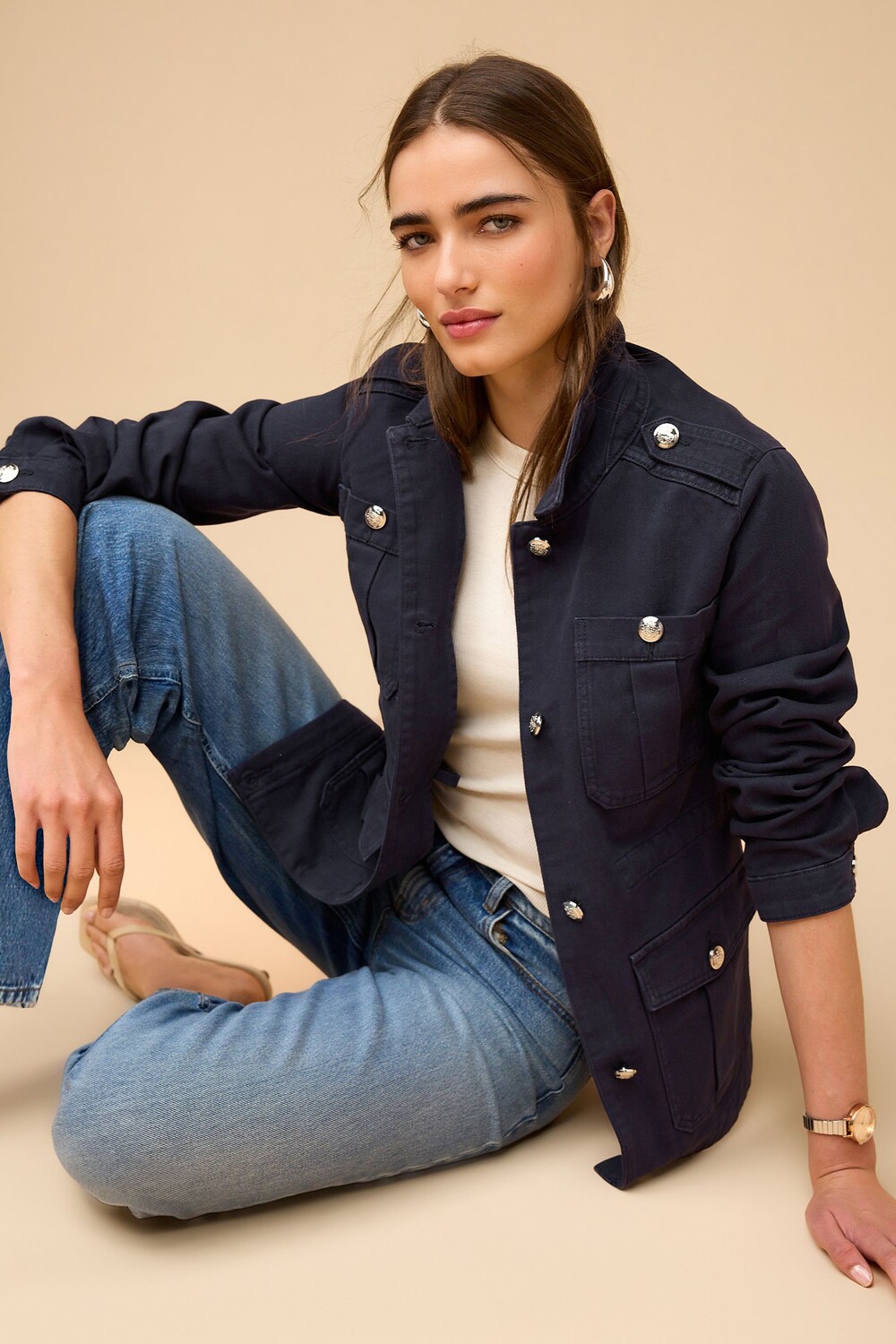 Практичная куртка из хлопка Next, синий
Практичная куртка из хлопка Next, синий