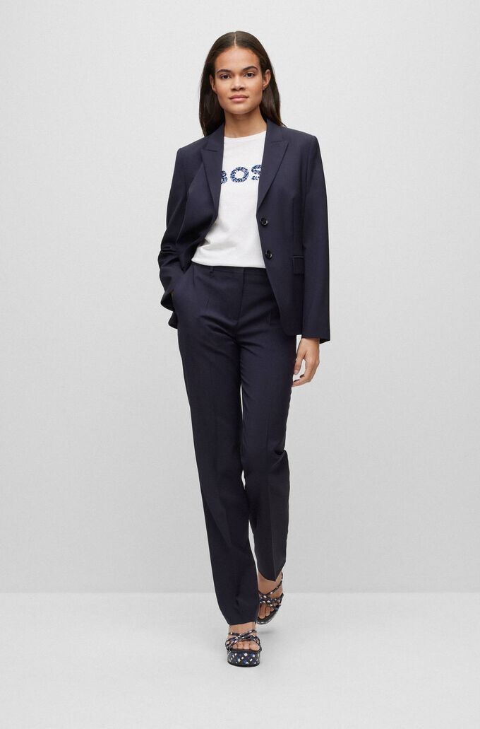 Деловые брюки тамеа - 50490045 стандартного кроя Boss, синий
Деловые брюки тамеа - 50490045 стандартного кроя Boss, синий