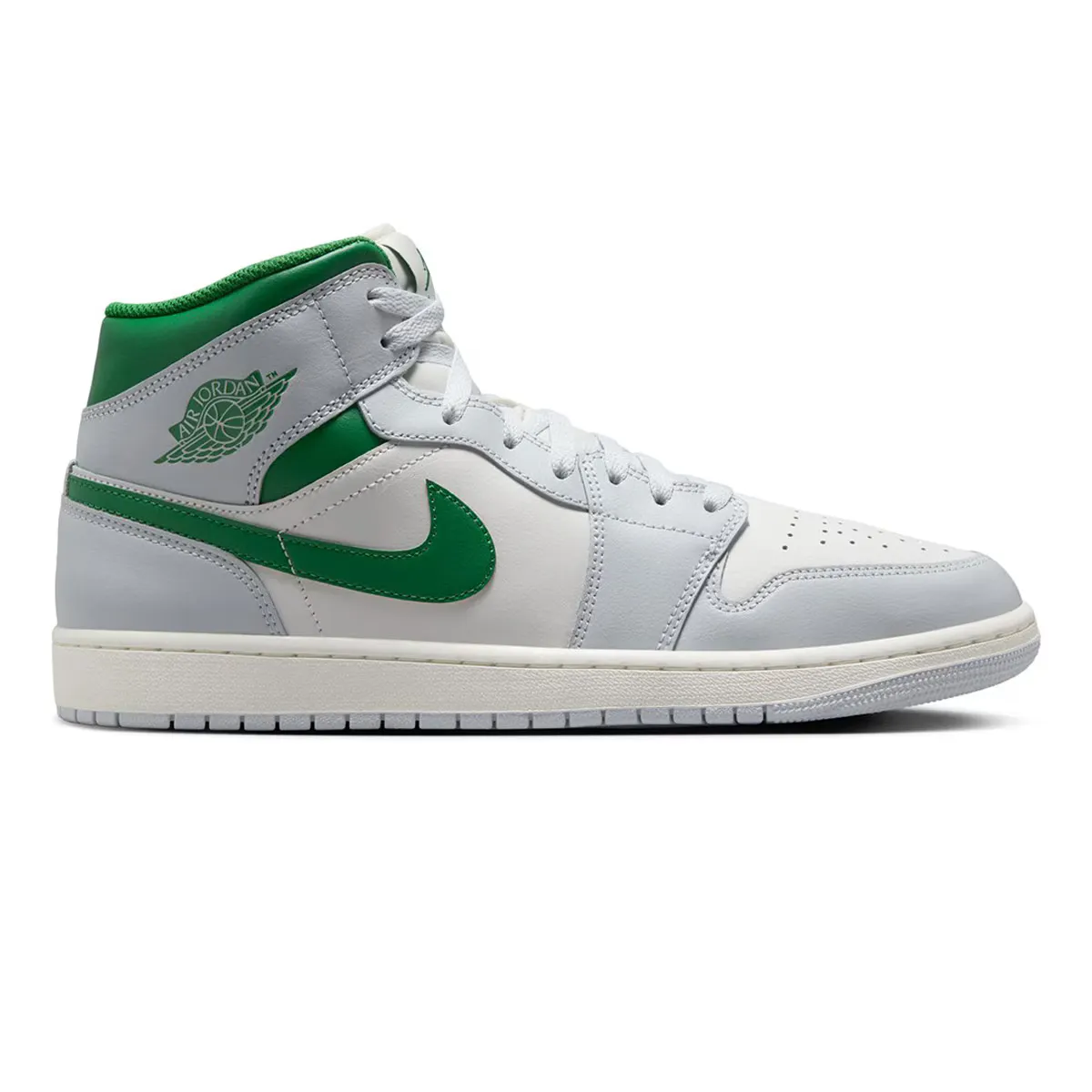 Air Jordan 1 Mid Jordan мужская баскетбольная обувь, белый/зеленый
Air Jordan 1 Mid Jordan мужская баскетбольная обувь, белый/зеленый