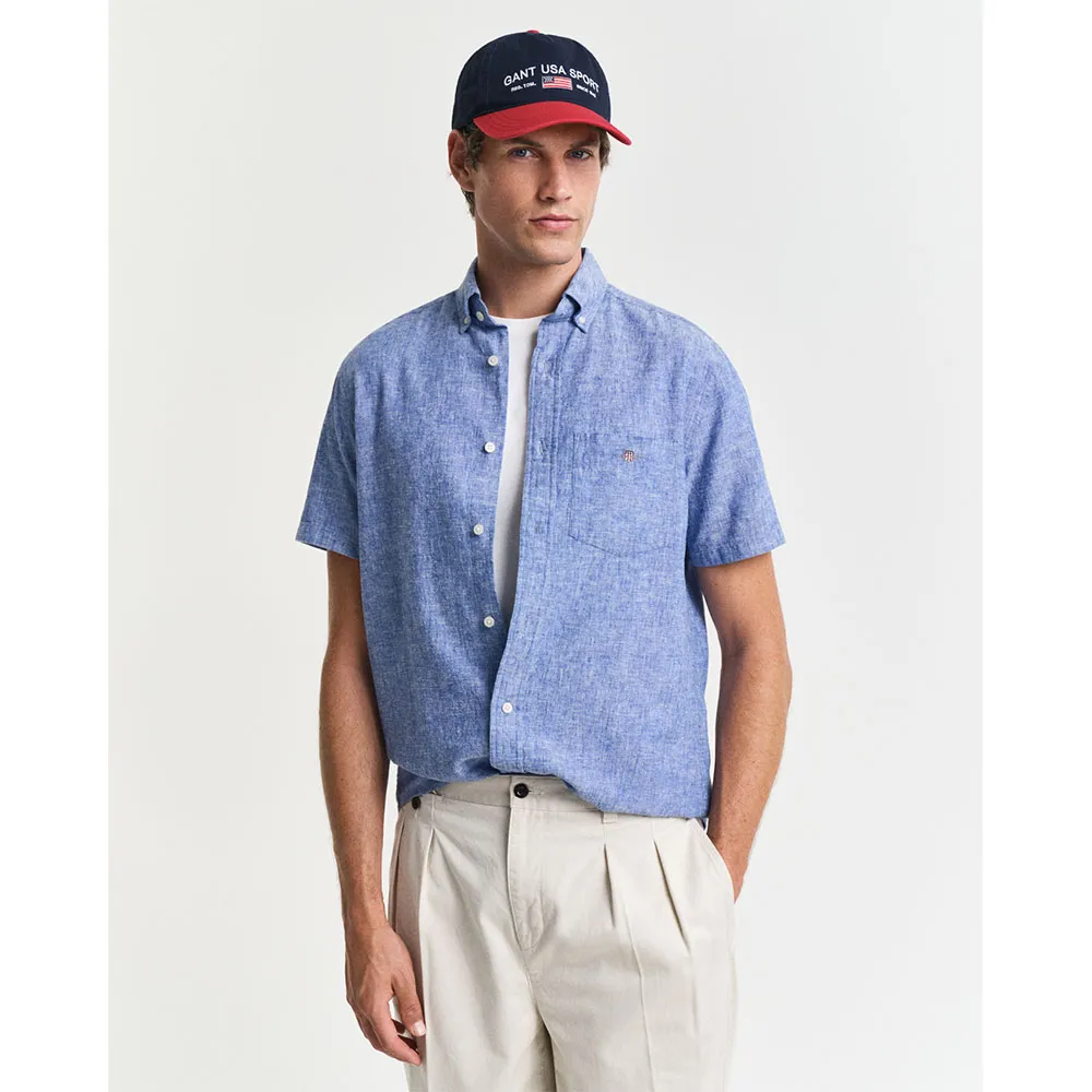 Рубашка с коротким рукавом Gant 3250083, синий
Рубашка с коротким рукавом Gant 3250083, синий