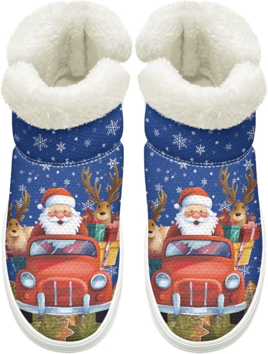 Женские и мужские зимние ботинки на слипоне, дышащая сетка, зимняя обувь для улицы с нескользящей удобной подошвой Cugasmaru, Christmas Santa Truck
Женские и мужские зимние ботинки на слипоне, дышащая сетка, зимняя обувь для улицы с нескользящей удобной подошвой Cugasmaru, Christmas Santa Truck