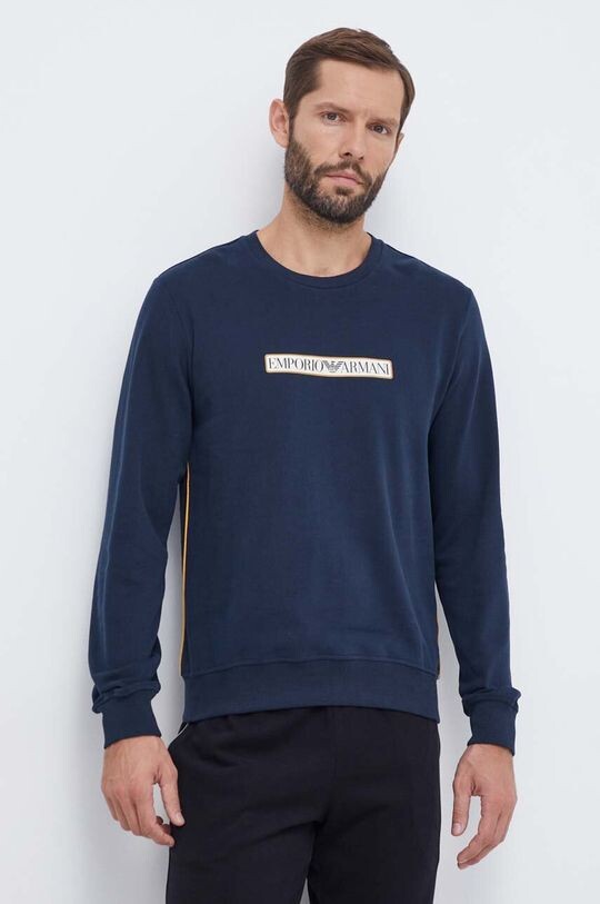 Хлопковая толстовка для отдыха Emporio Armani Underwear, темно-синий
Хлопковая толстовка для отдыха Emporio Armani Underwear, темно-синий
