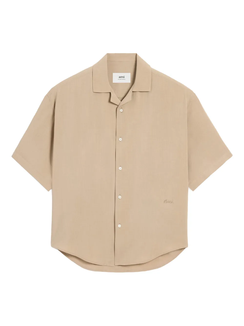 Рубашка с открытым воротом и короткими рукавами AMI Paris, коричневый
Рубашка с открытым воротом и короткими рукавами AMI Paris, коричневый