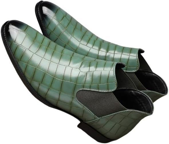 Мужские повседневные ботинки Azttoztto Chelsea, устойчивые к износу и нескользящие кожаные слипоны, подходящие для вечеринок на открытом воздухе и офиса, зеленый
Мужские повседневные ботинки Azttoztto Chelsea, устойчивые к износу и нескользящие кожаные слипоны, подходящие для вечеринок на открытом воздухе и офиса, зеленый