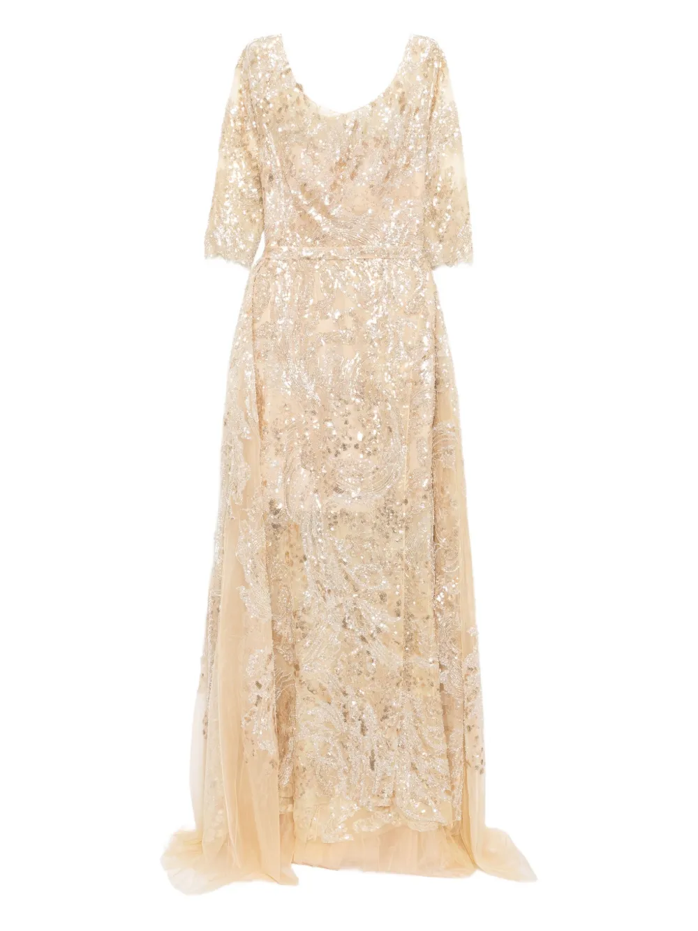 Платье, расшитое пайетками Saiid Kobeisy, нейтральный
Платье, расшитое пайетками Saiid Kobeisy, нейтральный