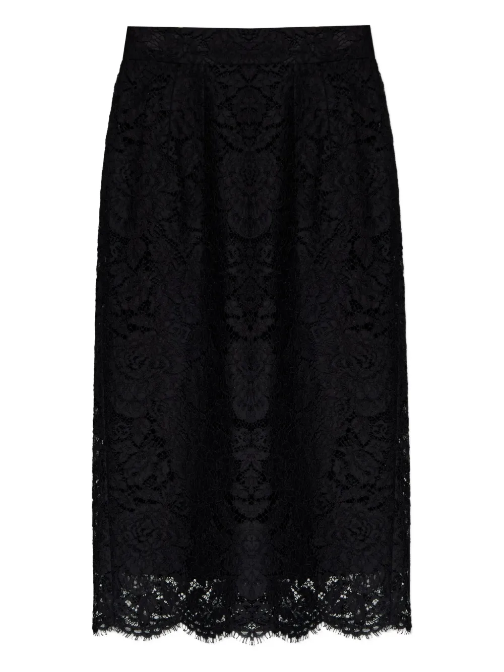 Кружевная юбка миди с фестонами Dolce & Gabbana, черный
Кружевная юбка миди с фестонами Dolce & Gabbana, черный