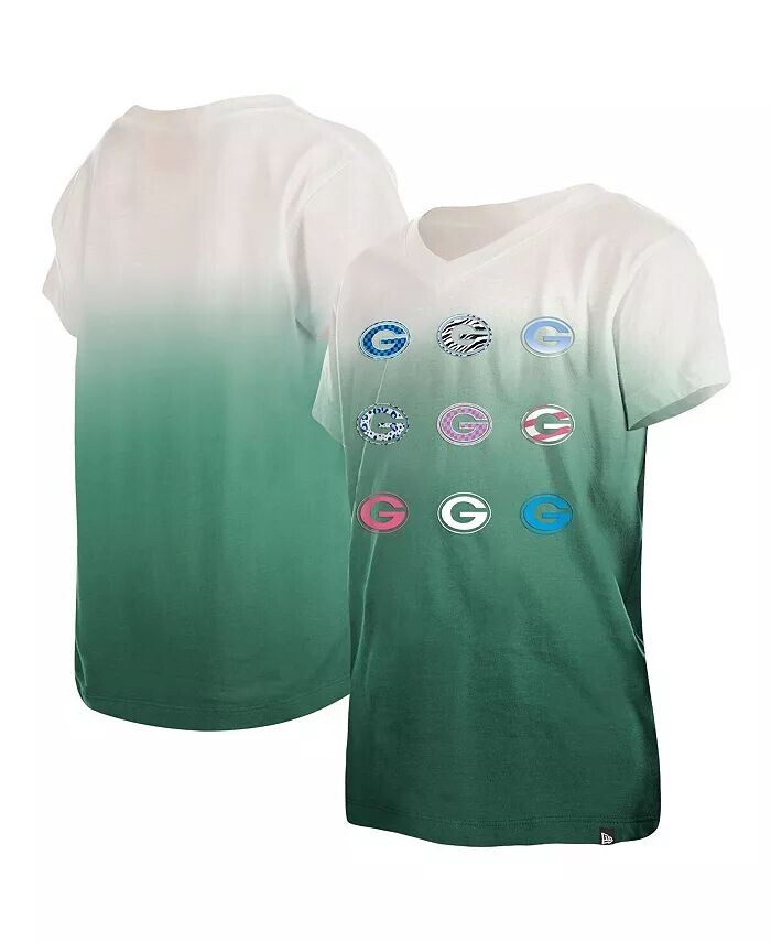 Зеленая футболка с V-образным вырезом и омбре Big Girls Green Bay Packers New Era, зеленый
Зеленая футболка с V-образным вырезом и омбре Big Girls Green Bay Packers New Era, зеленый