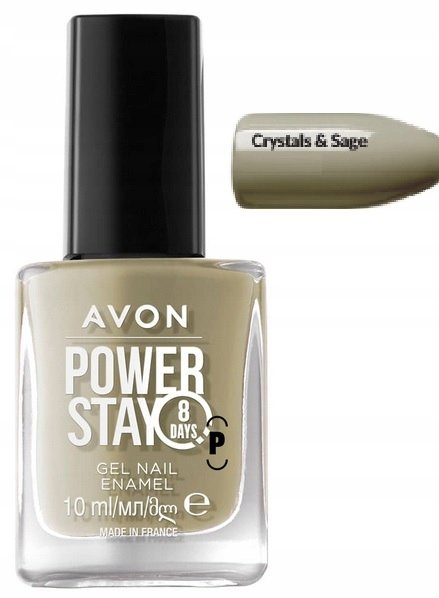Avon Power Stay Gel Nail Enamel Crystals & Sage Gel Nail Polish
Avon Power Stay Gel Nail Enamel Crystals & Sage Gel Nail Polish