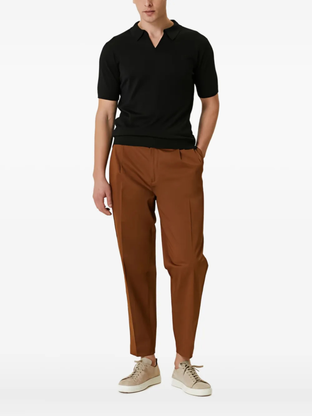 Футболка-поло из хлопка John Smedley Noah, черный
Футболка-поло из хлопка John Smedley Noah, черный