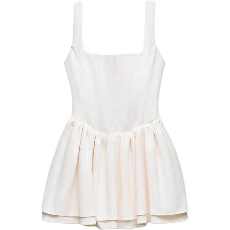 Платье-комбинация женское матово-белое Zara
Платье-комбинация женское матово-белое Zara