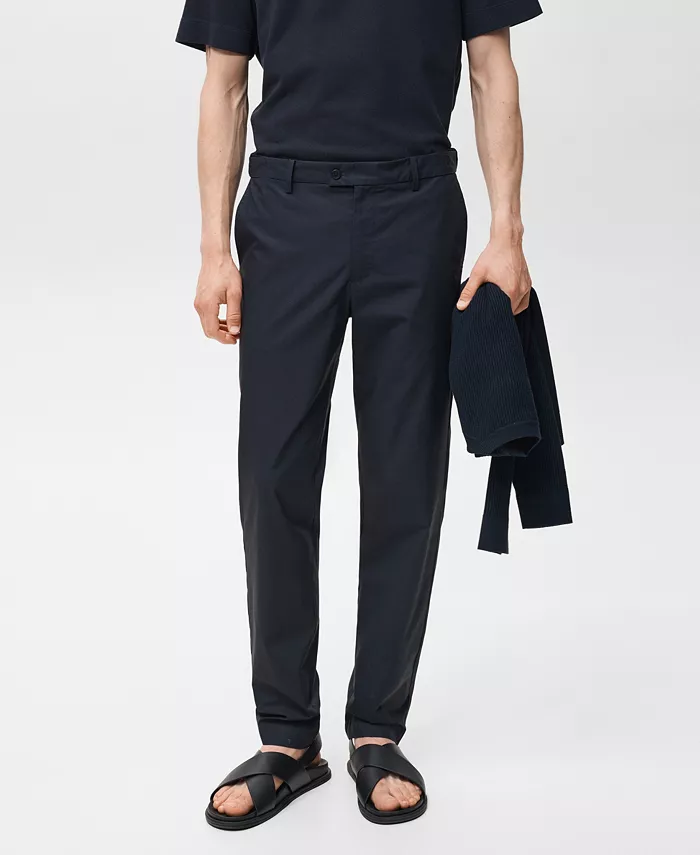 Мужские узкие хлопковые брюки MANGO, синий
Мужские узкие хлопковые брюки MANGO, синий