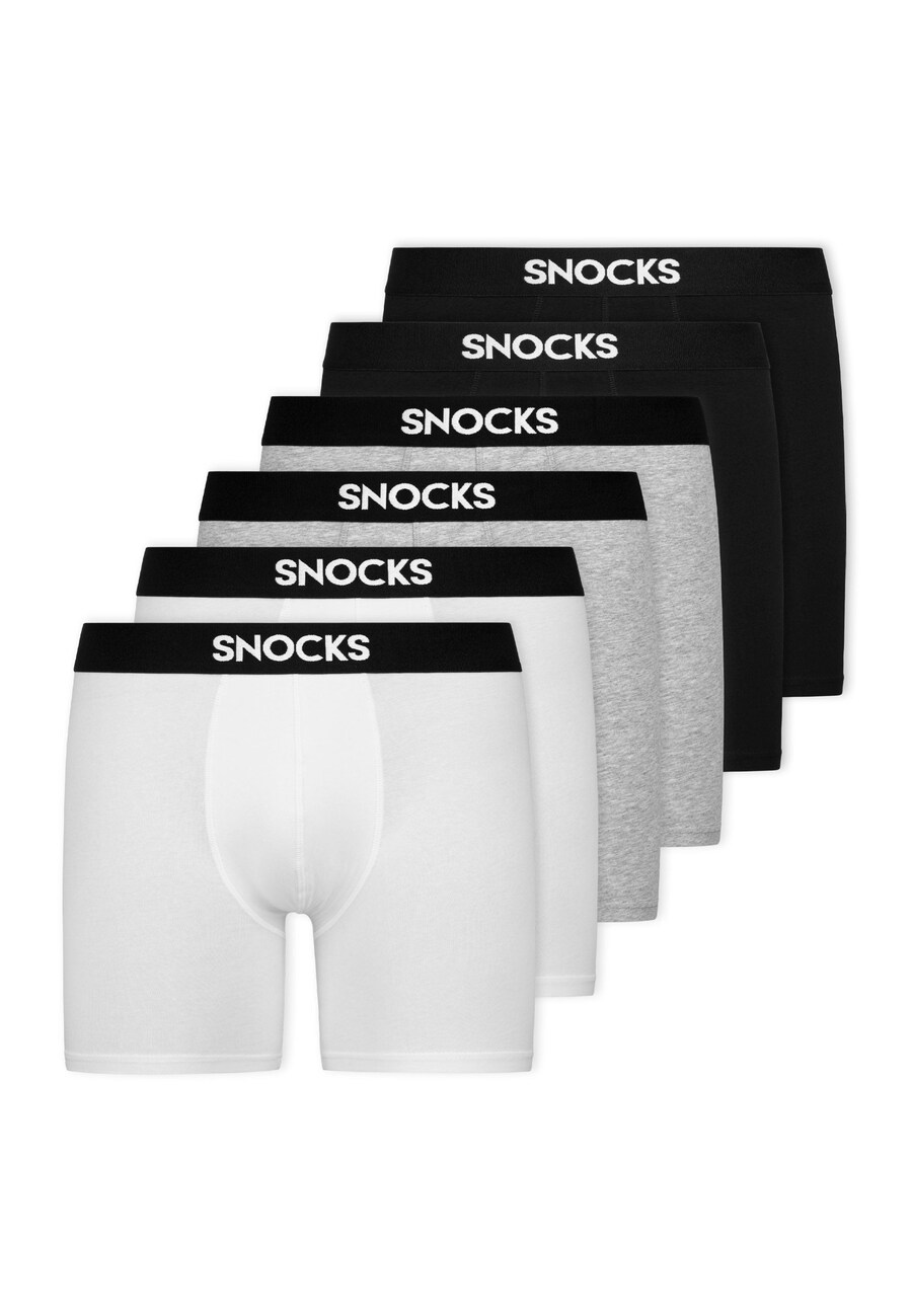 Боксерские шорты SNOCKS, цвет Grey/Black/White
Боксерские шорты SNOCKS, цвет Grey/Black/White